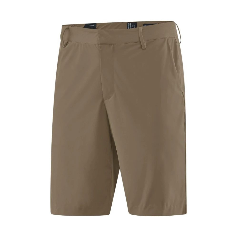 BomBoogie Bermuda van stretch technisch jersey Brown Heren