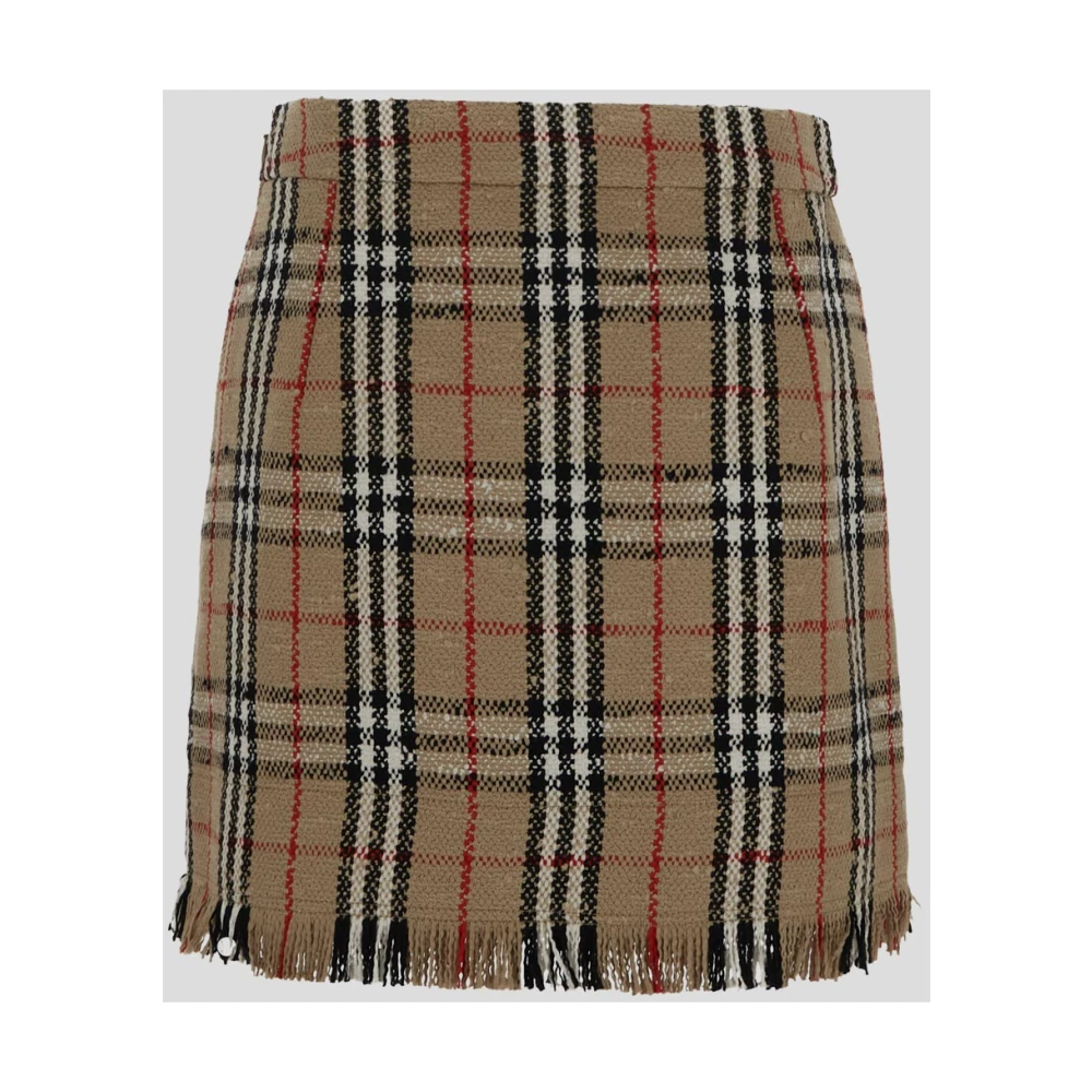 Burberry Short Skirts Brown Dames
