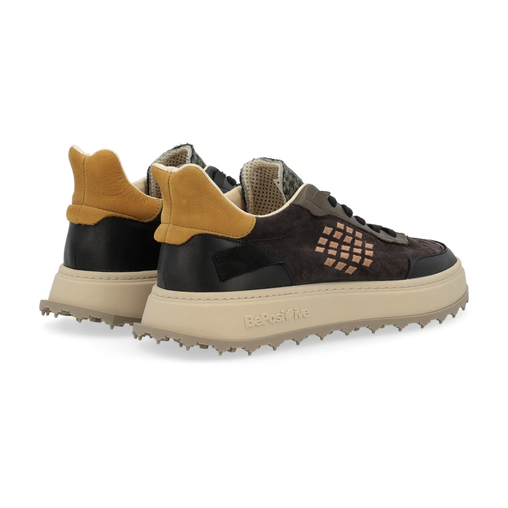 Be Positive Cuprace Basket Sneaker Zwart en Bruin Black Heren