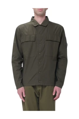 Cotton Rip-Stop Boxy Button Lens Overshirt