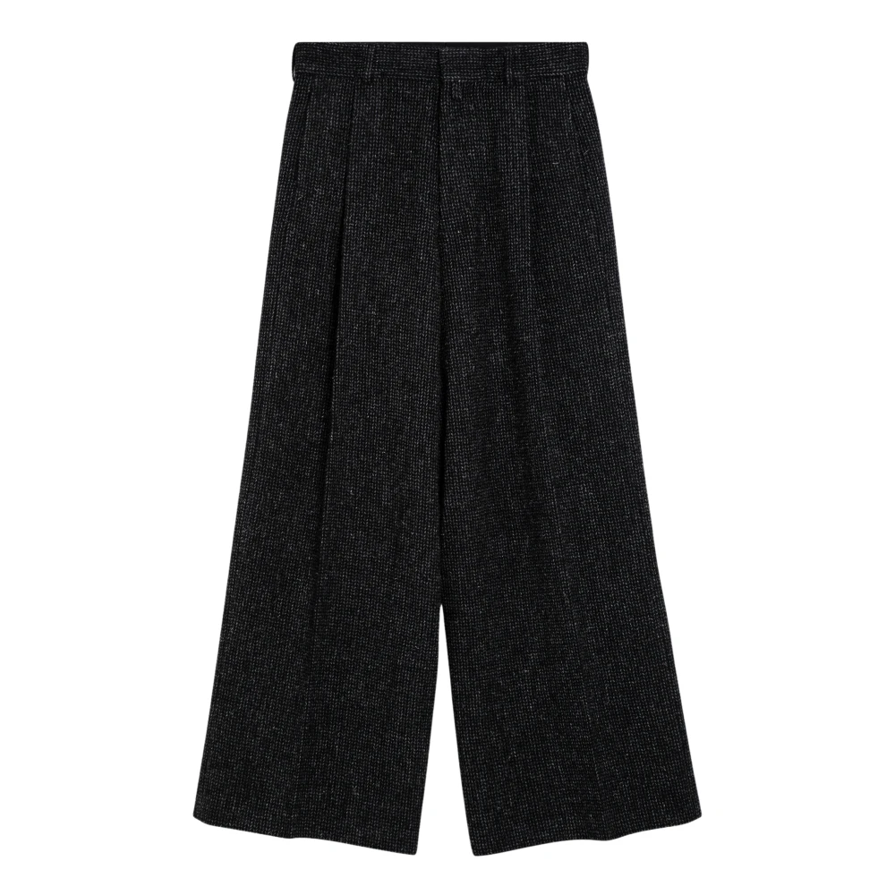 Dries Van Noten Baggy Loose Broek Black Heren