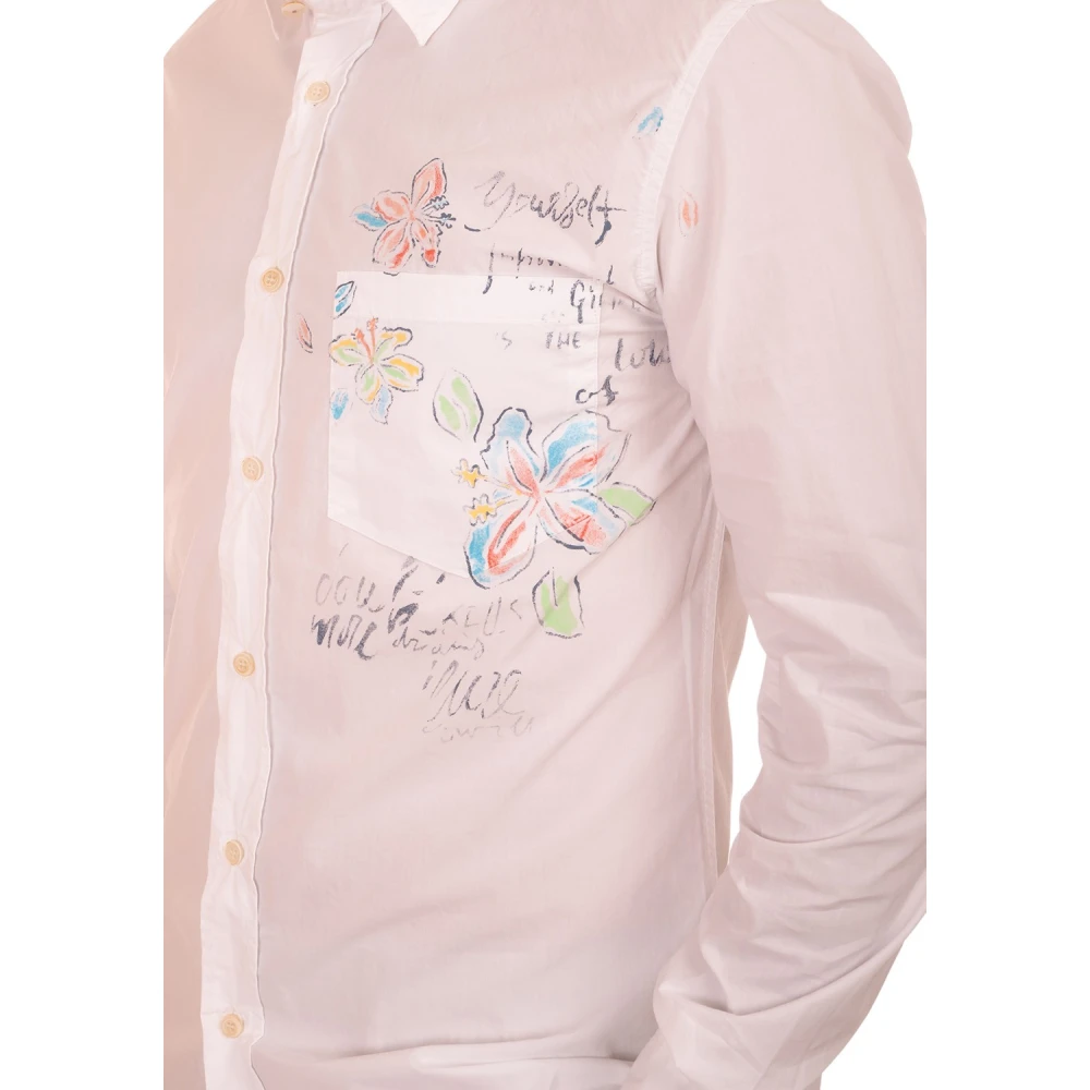 BOB Witte NorHeren Kraag Shirt White Heren