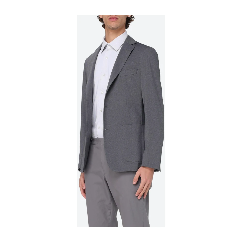 Hugo Boss Stretch Technische Stof Jas Gray Heren