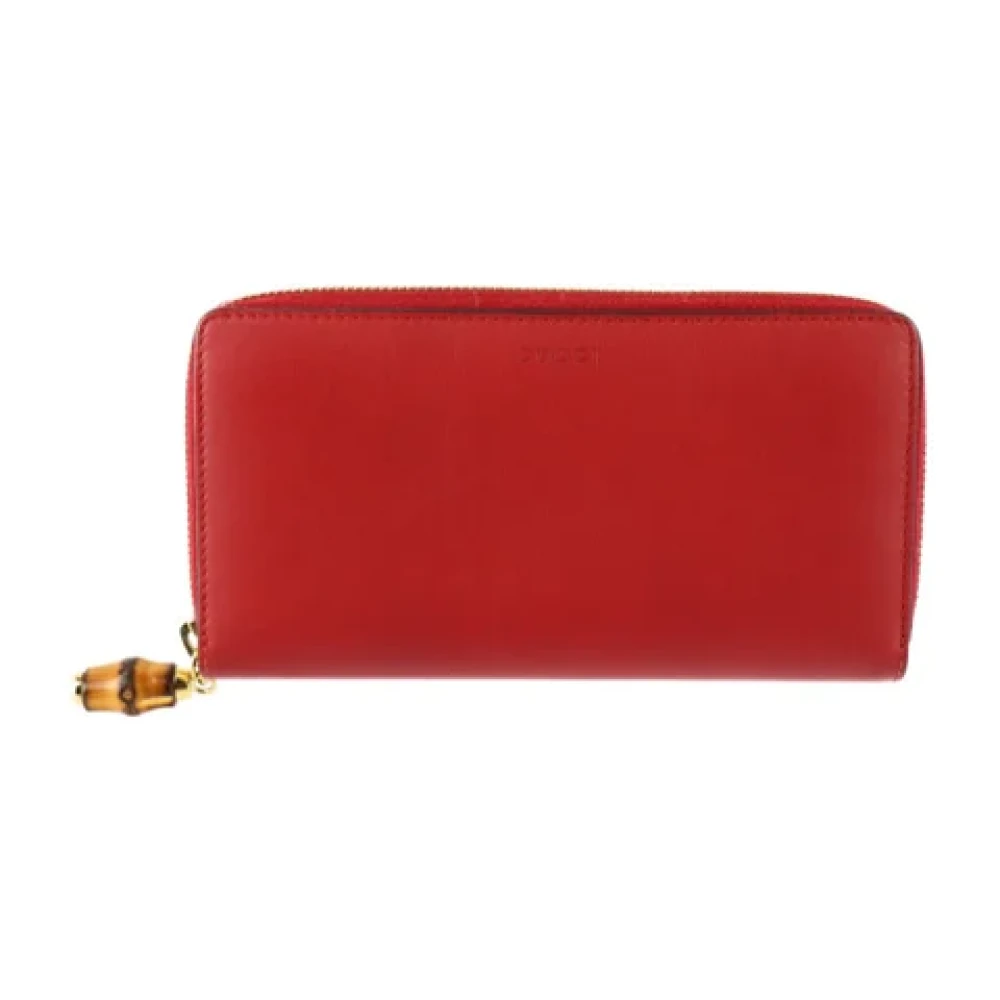 Gucci Vintage Pre-owned Leather wallets Red Dames