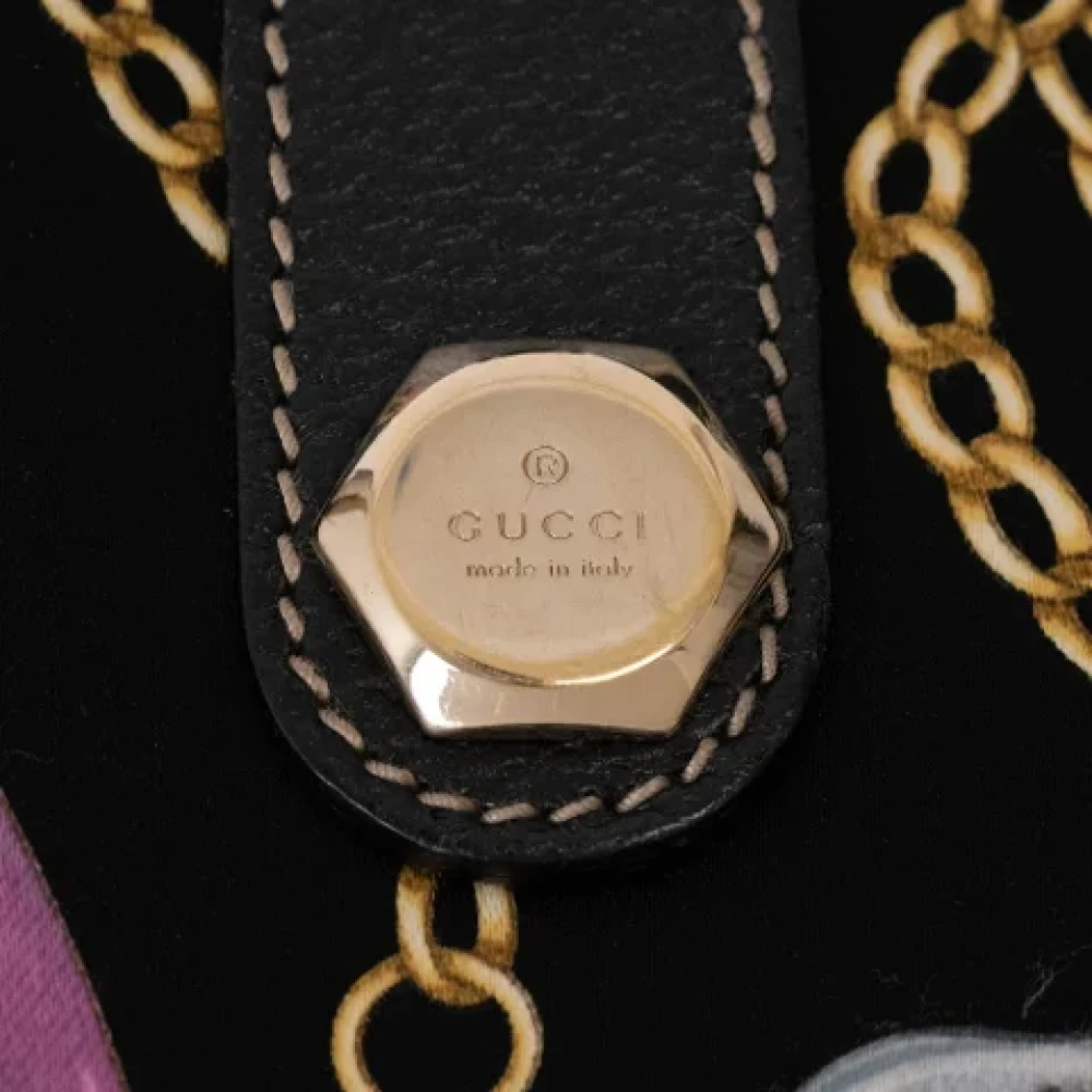 Gucci Vintage Pre-owned Fabric totes Black Dames
