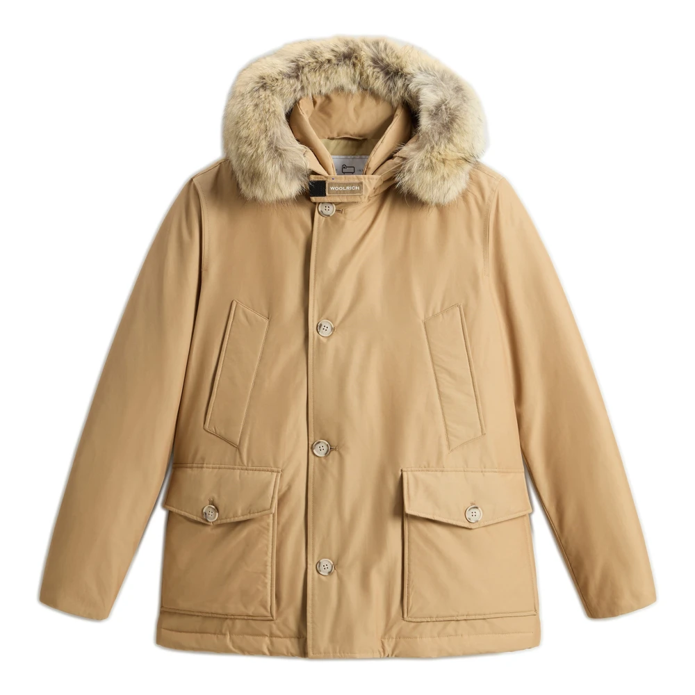 Woolrich Beige Donsjas Waterbestendig Beige Heren