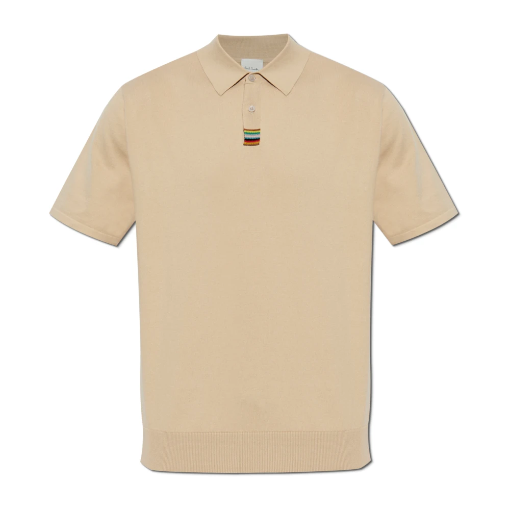 Paul Smith Katoenen polo Beige Heren