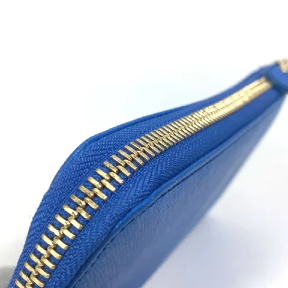 Salvatore Ferragamo Pre-owned Leather wallets Blue Dames