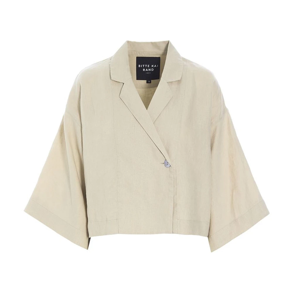 Bitte Kai Rand Lazy Linen Jas Ivoor Beige Dames