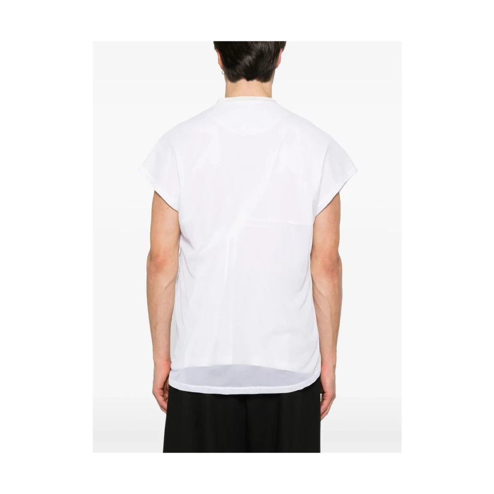 Kiko Kostadinov Gelaagd Crew Neck T-shirt Wit White Heren