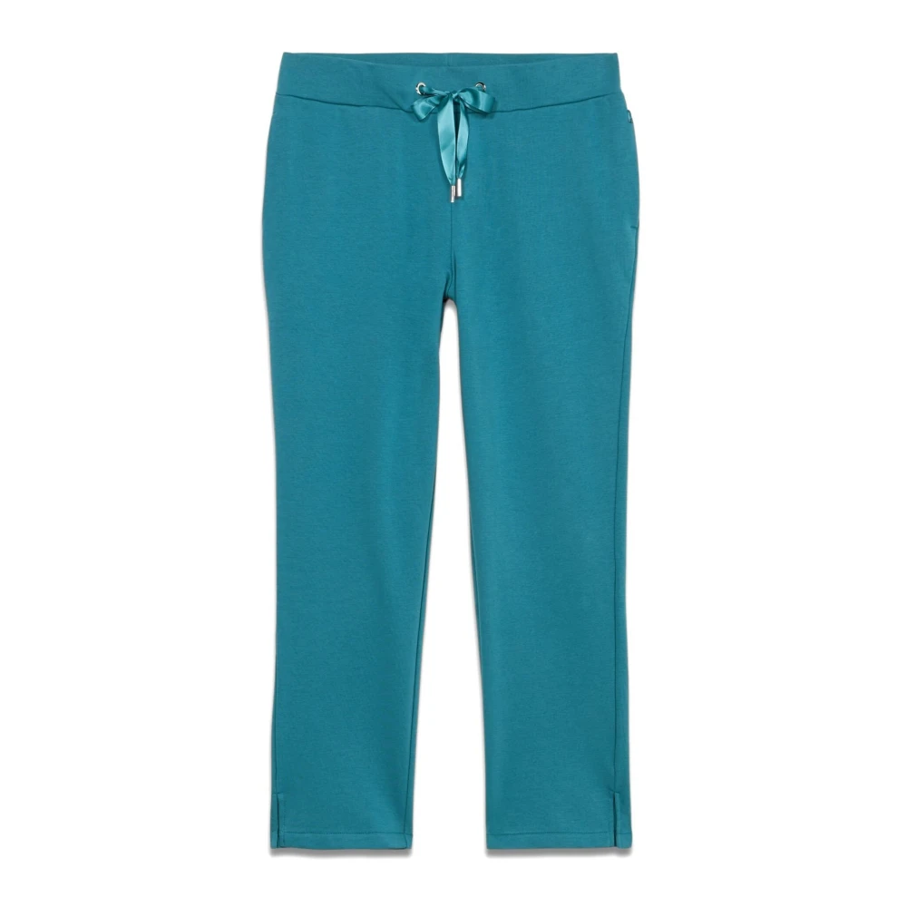 Oltre Joggers in katoenmix Blue Dames