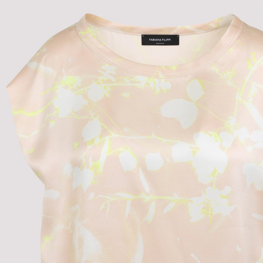 Fabiana Filippi Cipria Top in Elegante Stijl Pink Dames