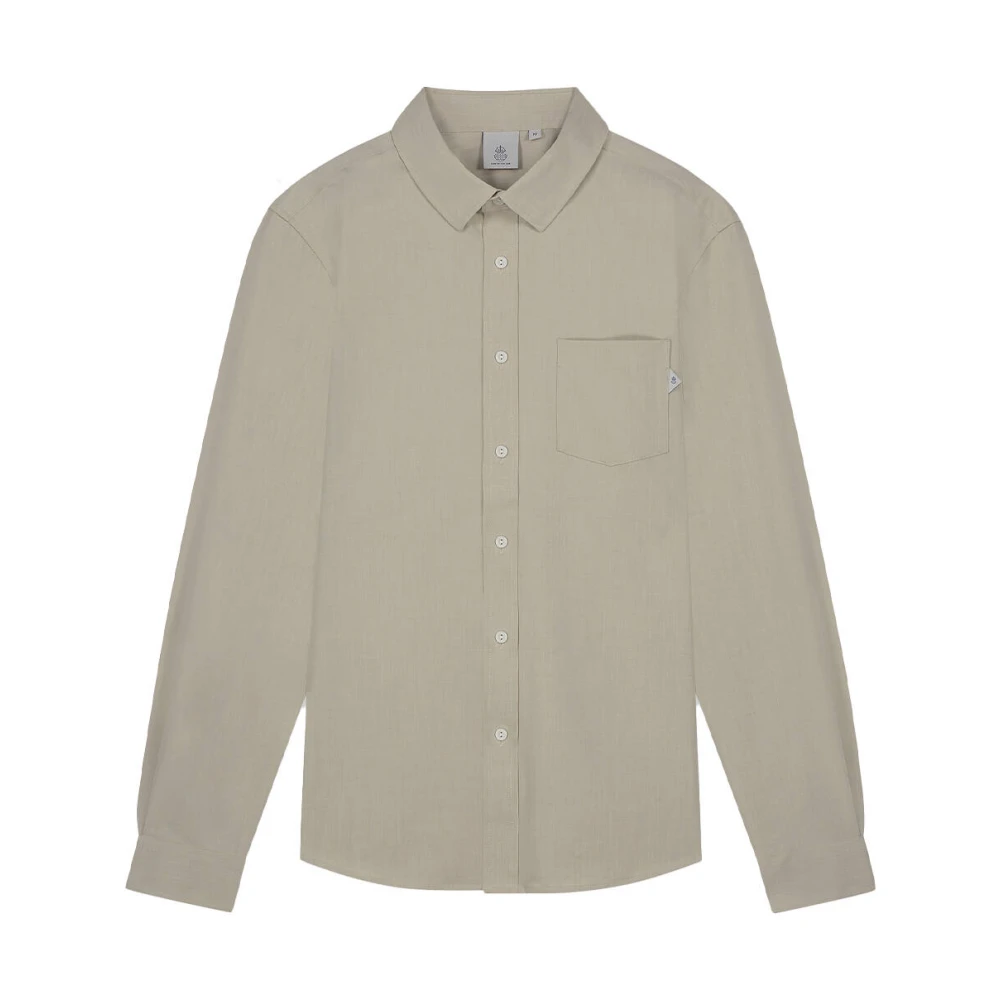 LAW OF THE SEA Fury Melange Overshirt Gray Heren