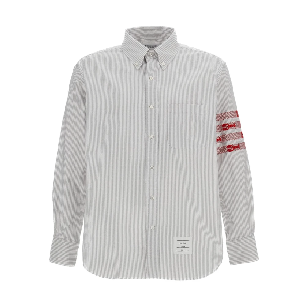 Thom Browne Uomo Grigio Magliette, M, New,