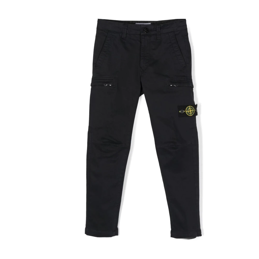 Stone Island Byxor med Dold Ficka för Pojkar Black, Pojke