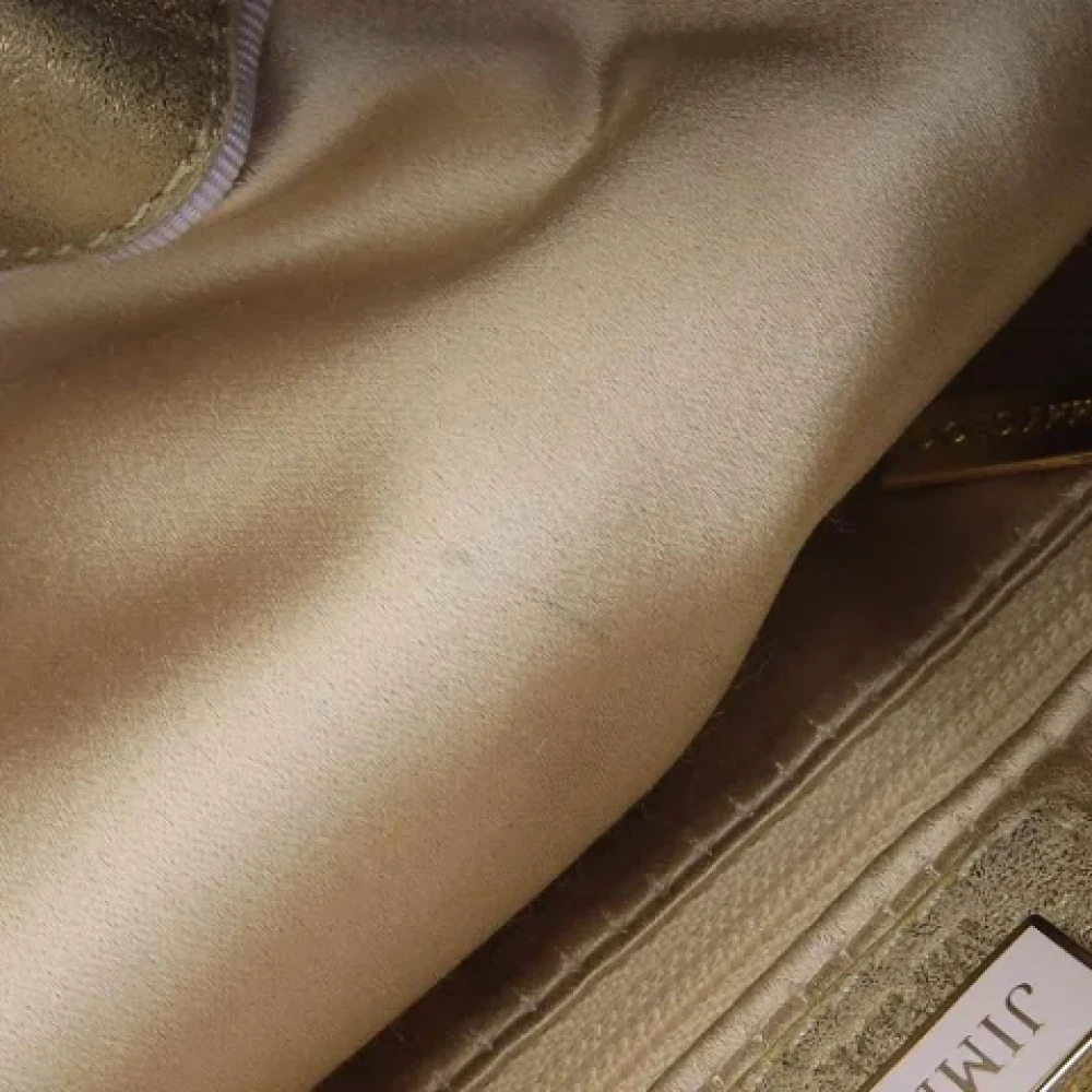 Jimmy Choo Pre-owned Fabric shoulder-bags Beige Dames