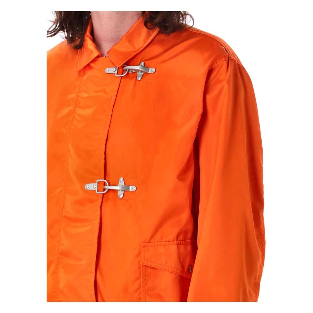 Junya Watanabe Stijlvolle Coat Jacket voor Mannen Orange Heren