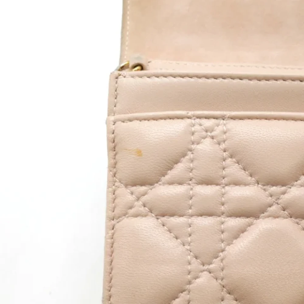 Dior Vintage Pre-owned Leather dior-bags Pink Dames