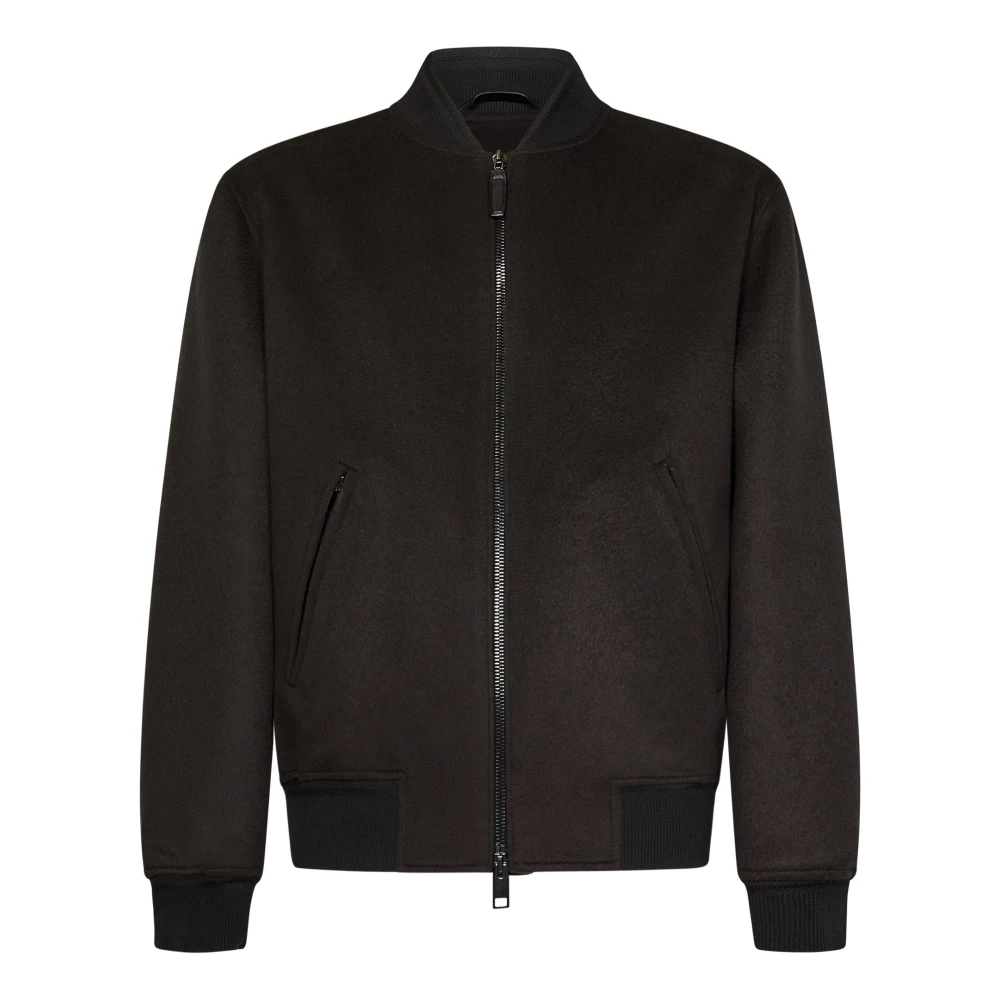 Brioni Mahonie Bomberjack Aw24 Brown Heren