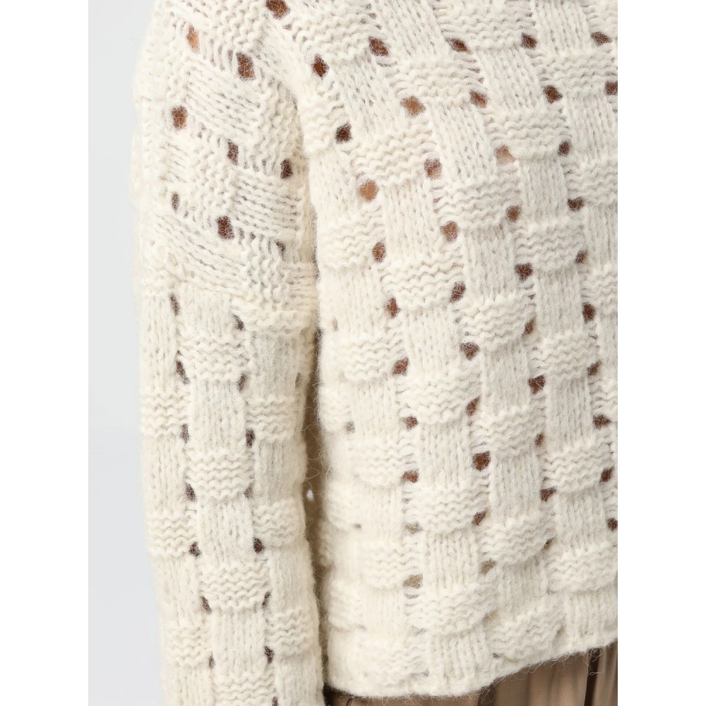 Liviana Conti Roomwitte Trui voor Vrouwen Beige Dames