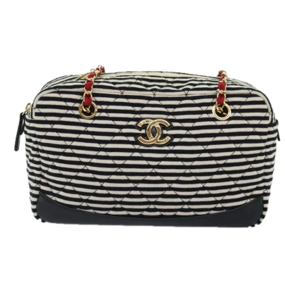 Chanel Vintage Pre-owned Cotton chanel-bags Black Dames