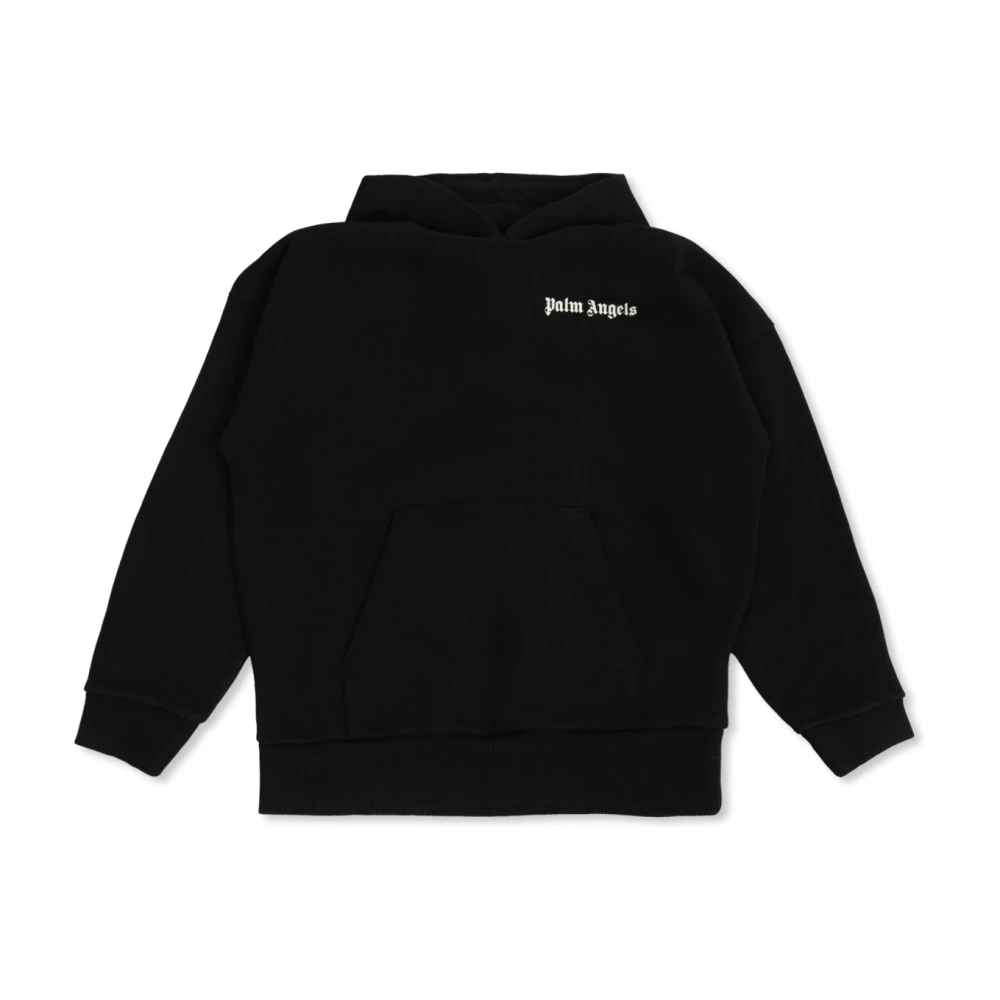 Palm Angels Unisex Black Sweatshirt With Logo