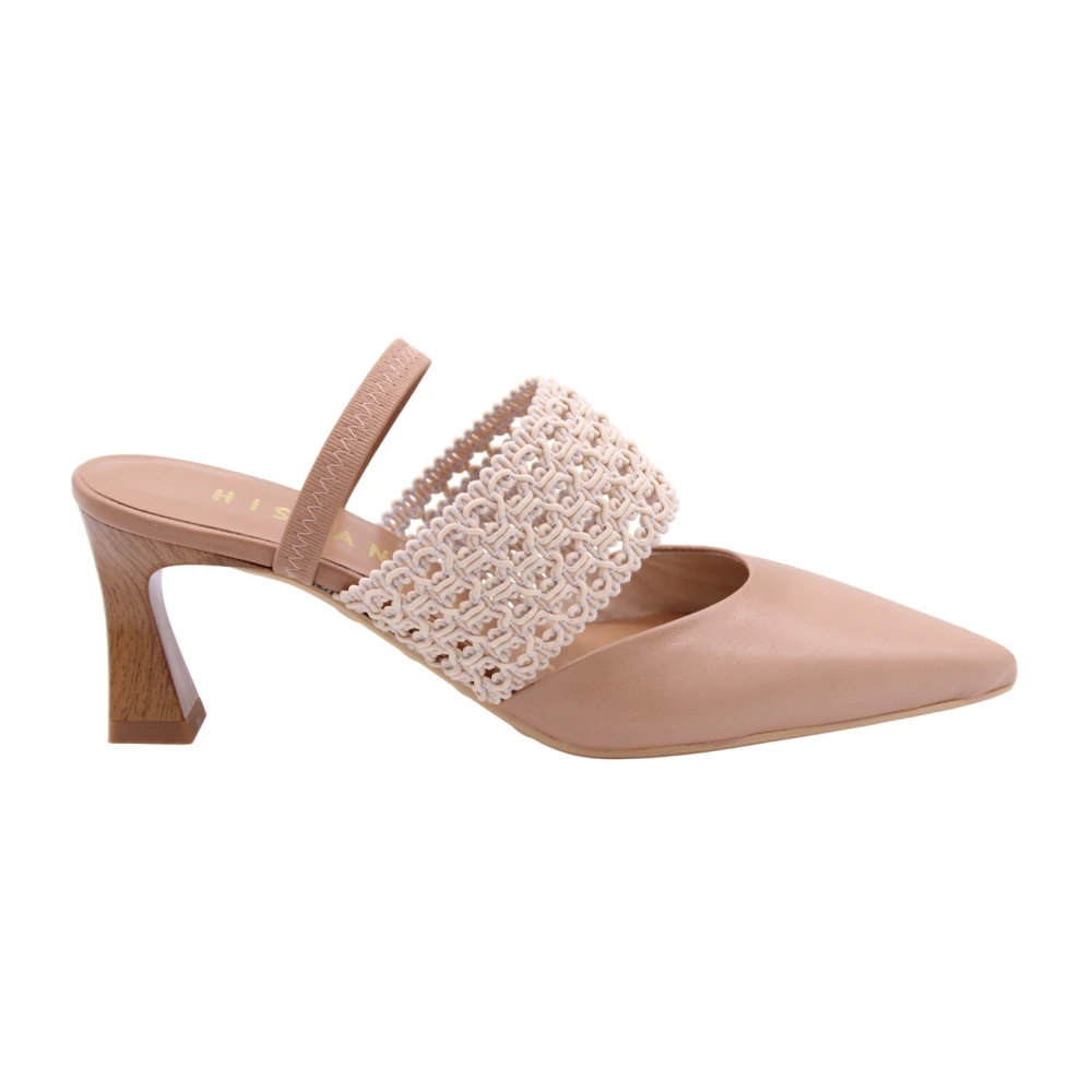 Hispanitas Brown Heeled Mules, Female, 7 Uk, Pump
