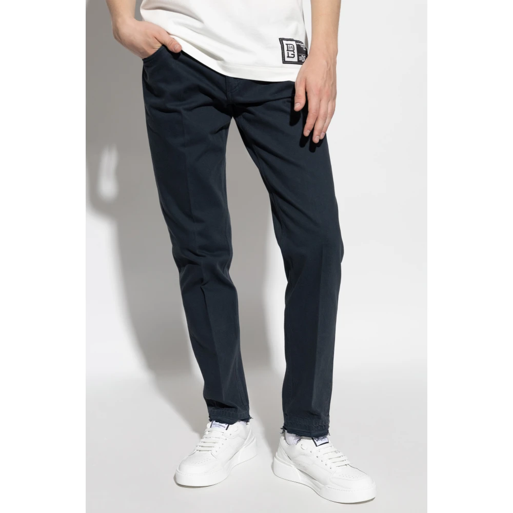 Dolce & Gabbana Jeans met logo Blue Heren