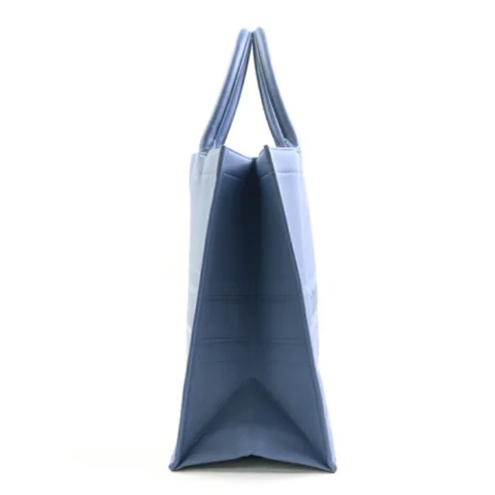 Dior Vintage Pre-owned Leather totes Blue Dames