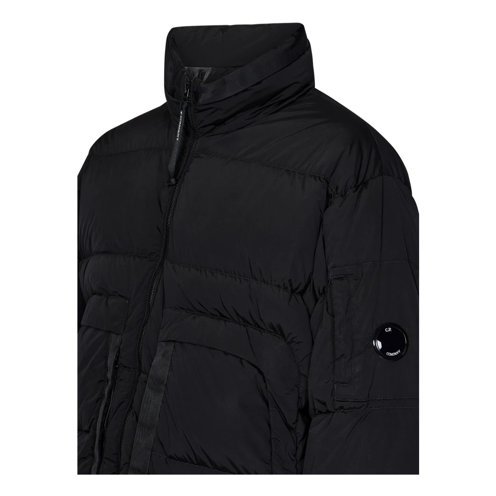 C.P. Company Zwarte jas voor mannen Aw24 Black Heren