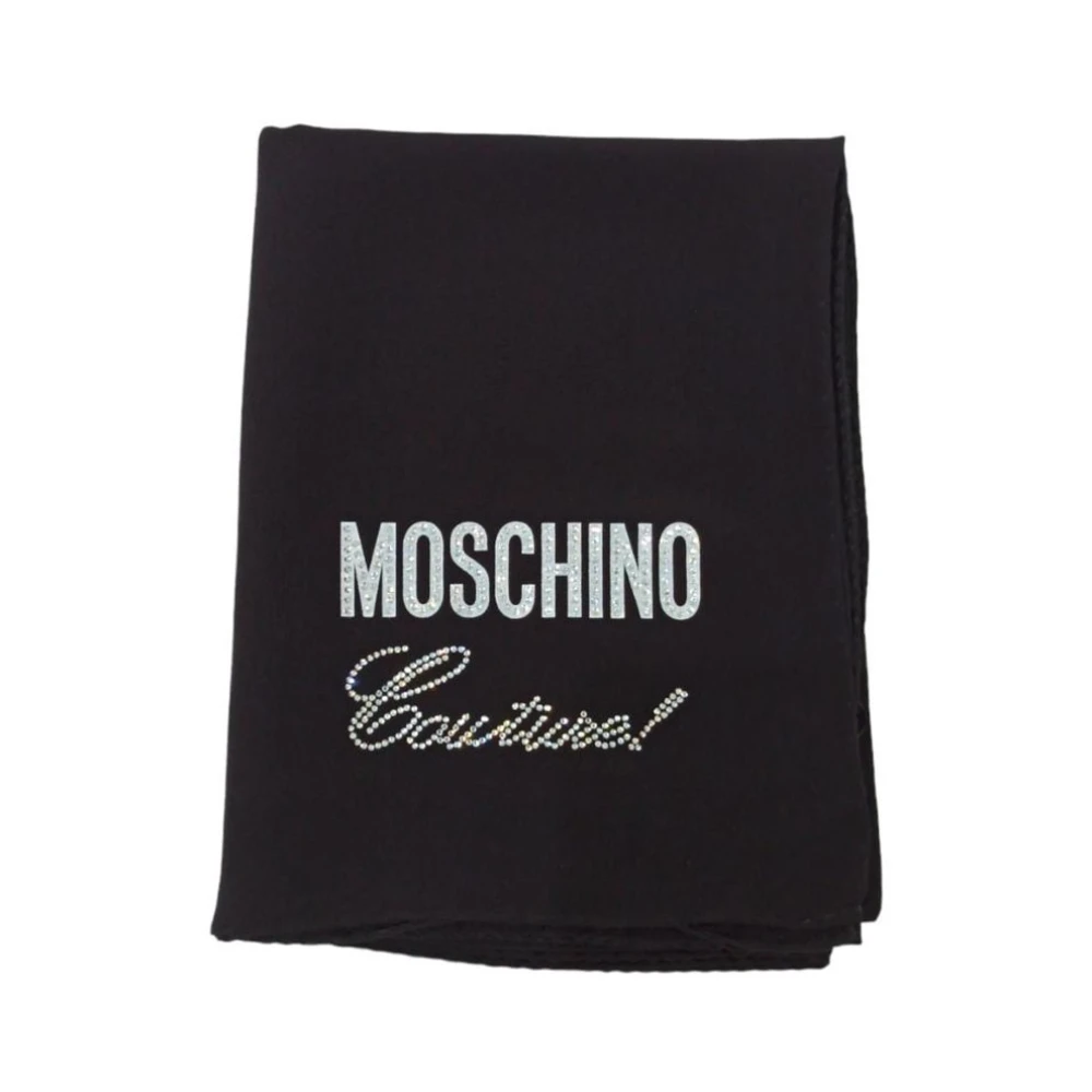 Moschino Elegante Winter Sjaal Black Dames