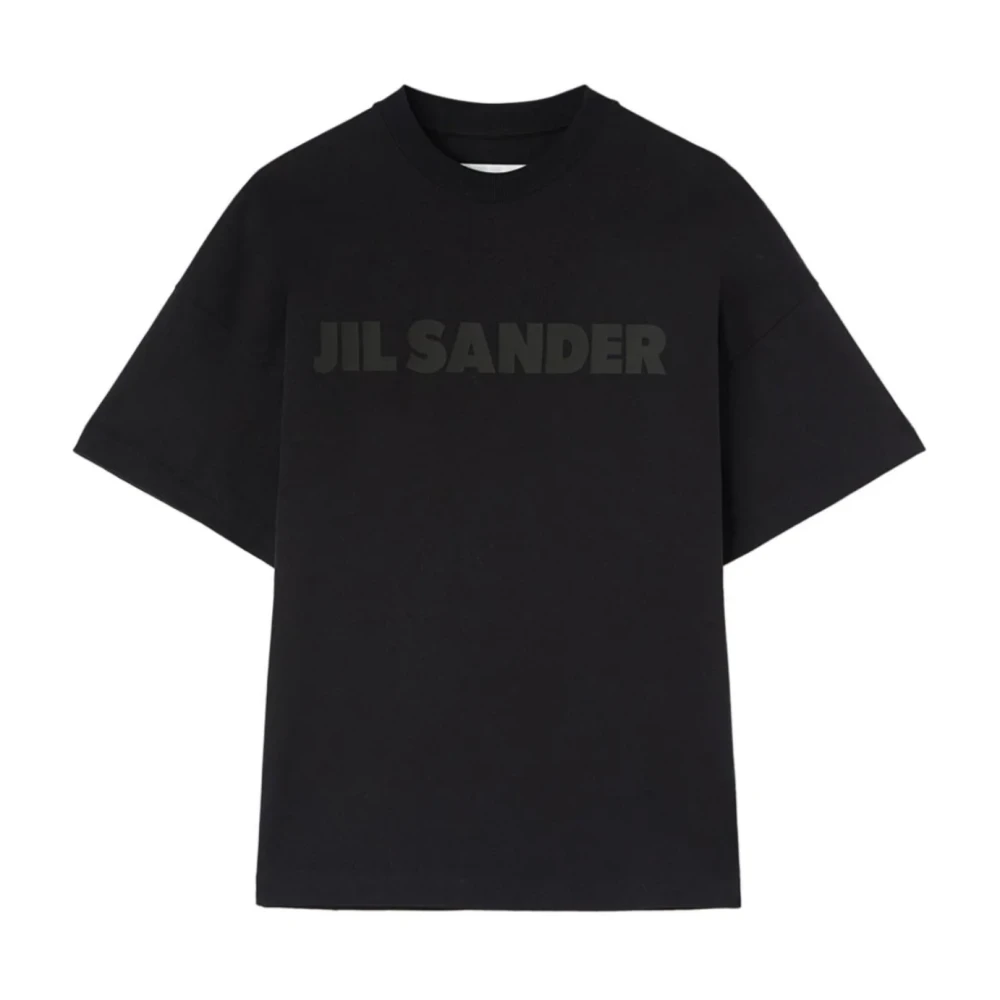 Jil Sander Zwart Logo T-shirt Black Heren