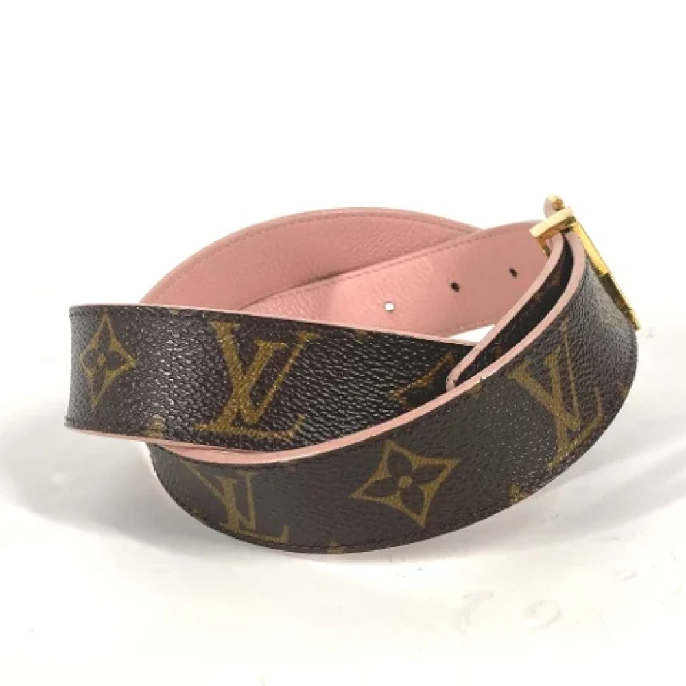 Louis Vuitton Vintage Pre-owned Cotton belts Brown Dames