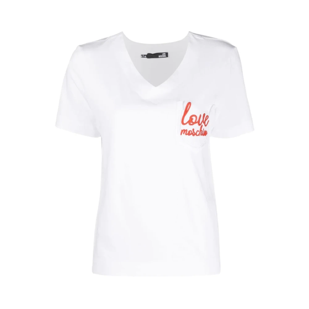 Love Moschino Stijlvol T-shirt White Dames