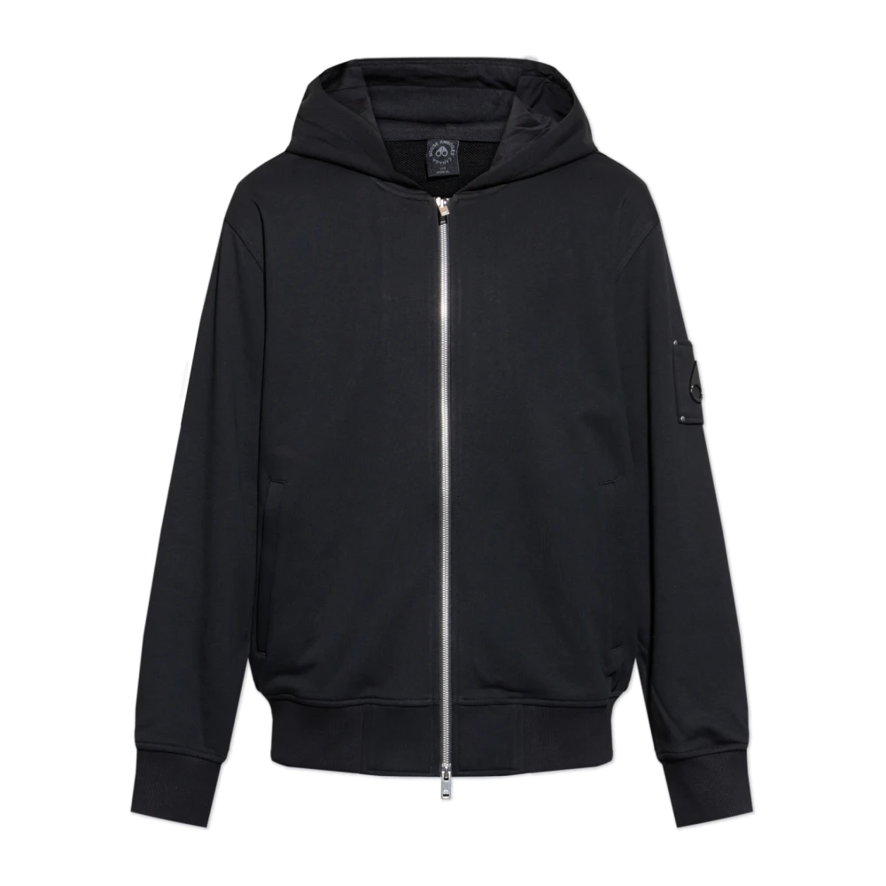 Moose Knuckles Men's Black Hoodie - Zip-Throughs - Xl - Sweatshirts & Hoodies