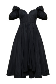 Czarna Sukienka z Tafty