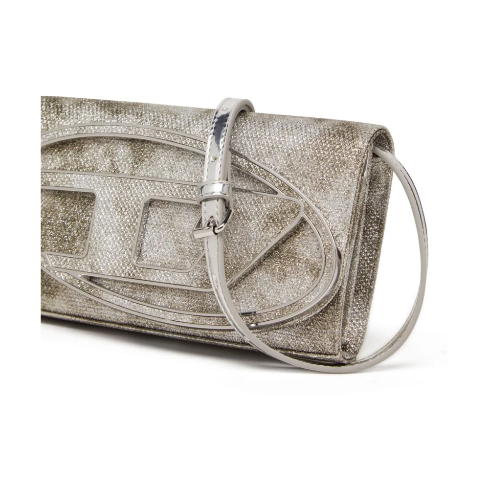 Diesel Beige Schoudertas met Opbergvakken Beige Dames