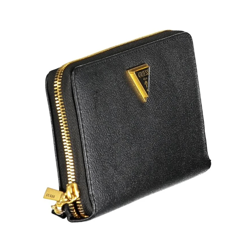 Guess Zwarte Portemonnee met Ritssluiting Black Dames