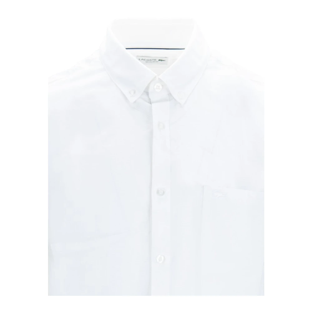 Lacoste Heren Knoopshirt Klassieke Pasvorm White Heren