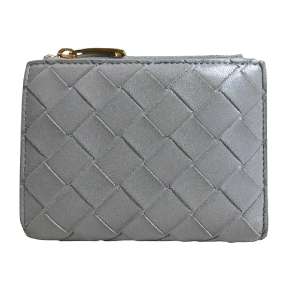 Bottega Veneta Vintage Pre-owned Leather wallets Gray Dames
