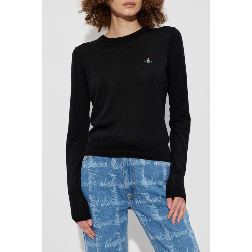 Vivienne Westwood Trui met logo Black Dames