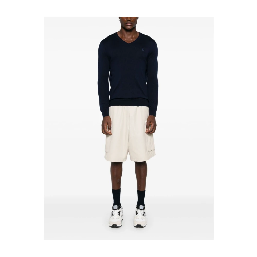 Ralph Lauren V-hals Knitwear Blue Heren