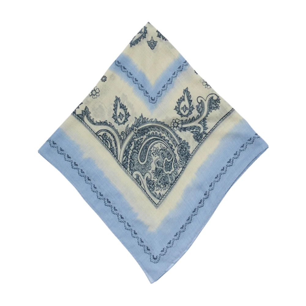 Acne Studios Paisley Print Wool Shawl Multicolor Dames