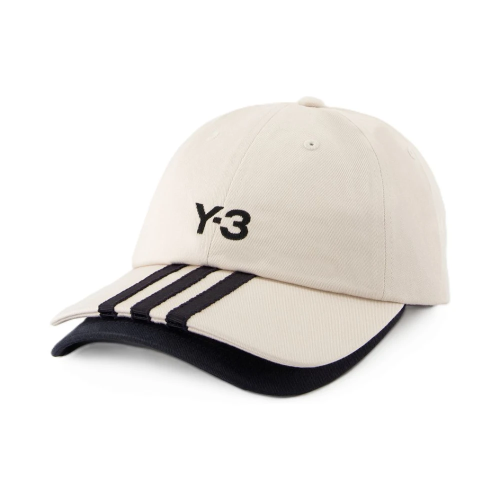 Y-3 Unisex White Cotton Cap - Made In Vietnam
