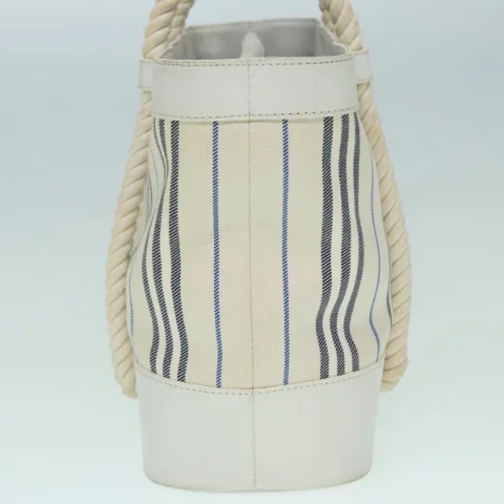 Burberry Vintage Pre-owned Canvas handbags White Dames