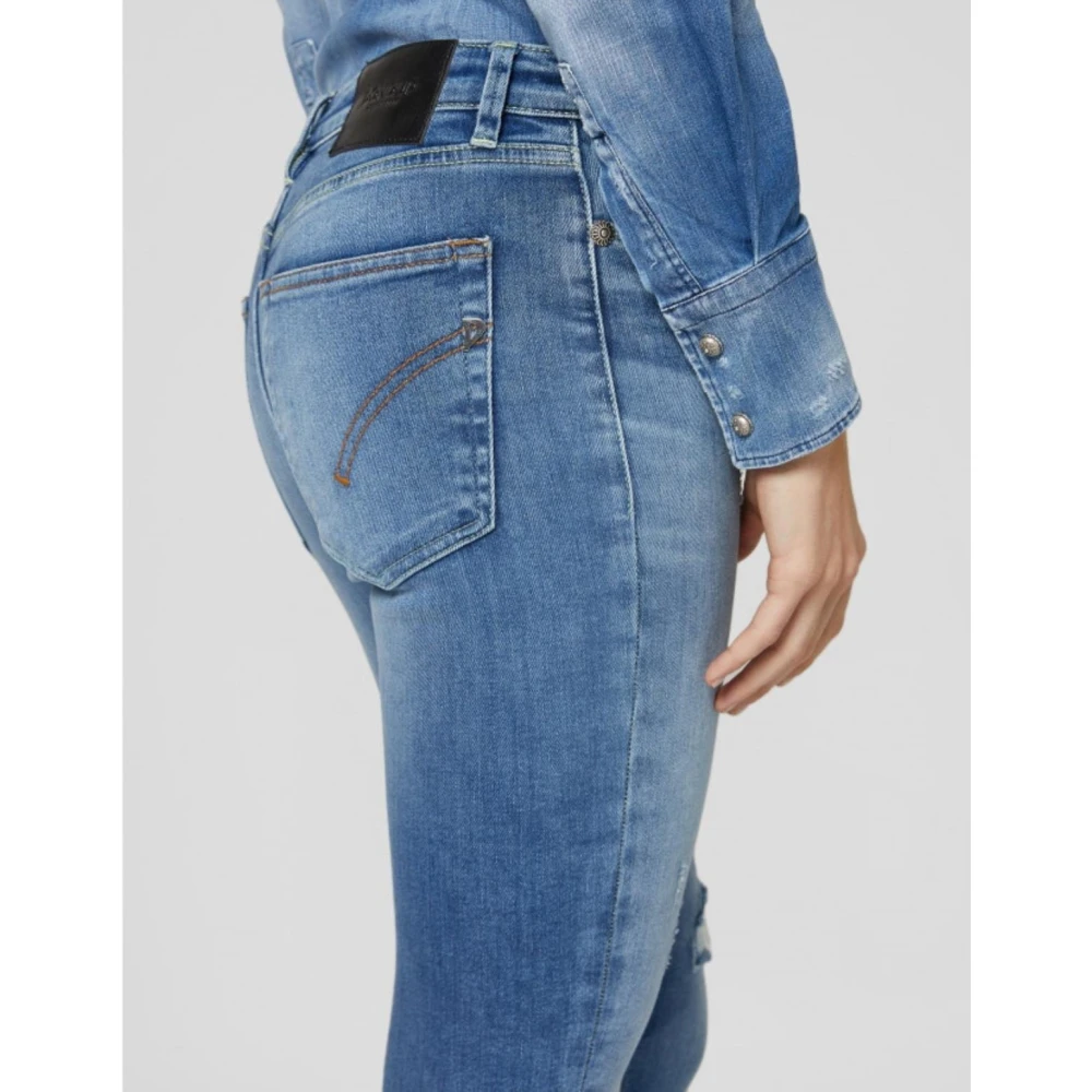 Dondup Iris Juweelknoop Jeans Blue Dames