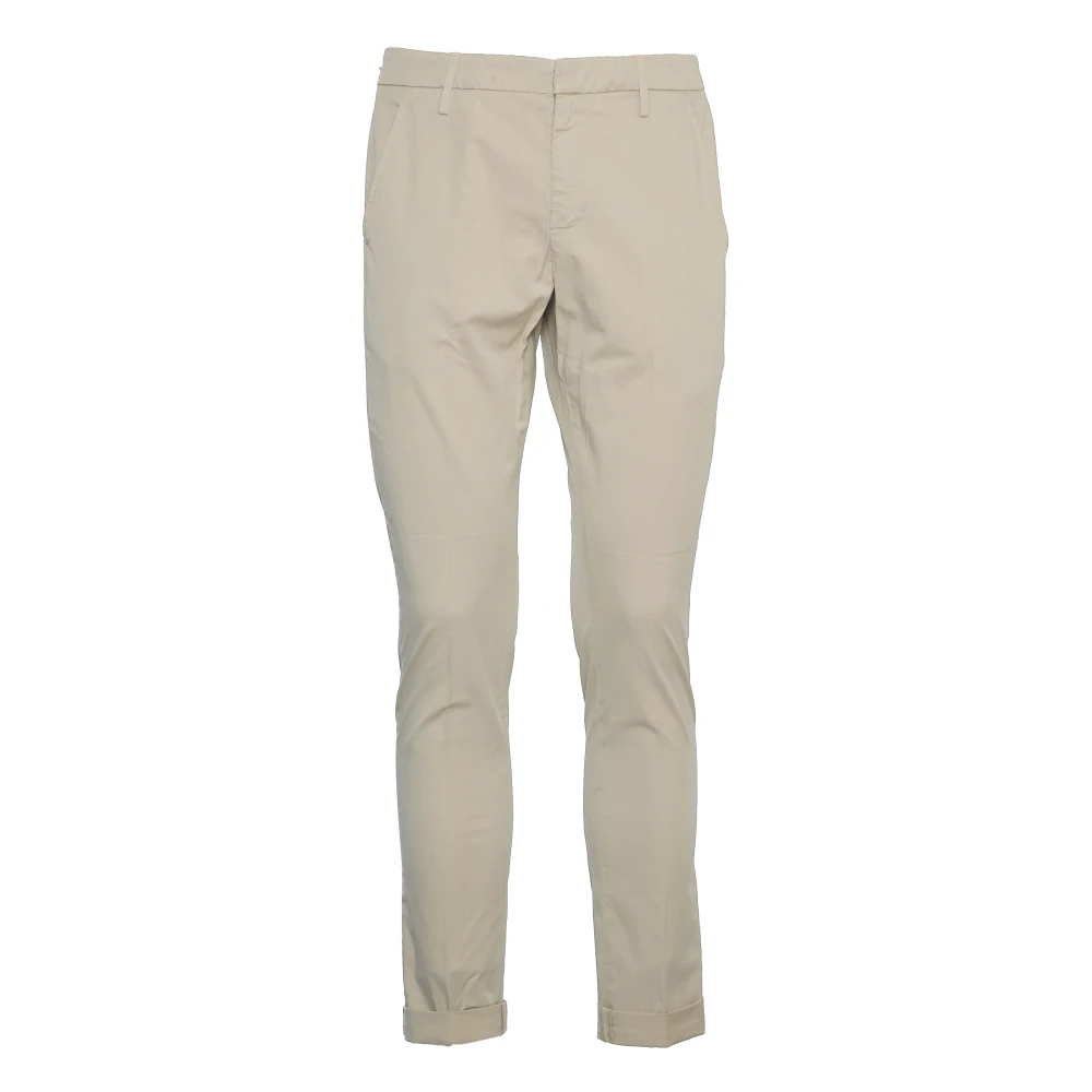 Dondup Slim-Fit Gaubert Broek Beige Heren