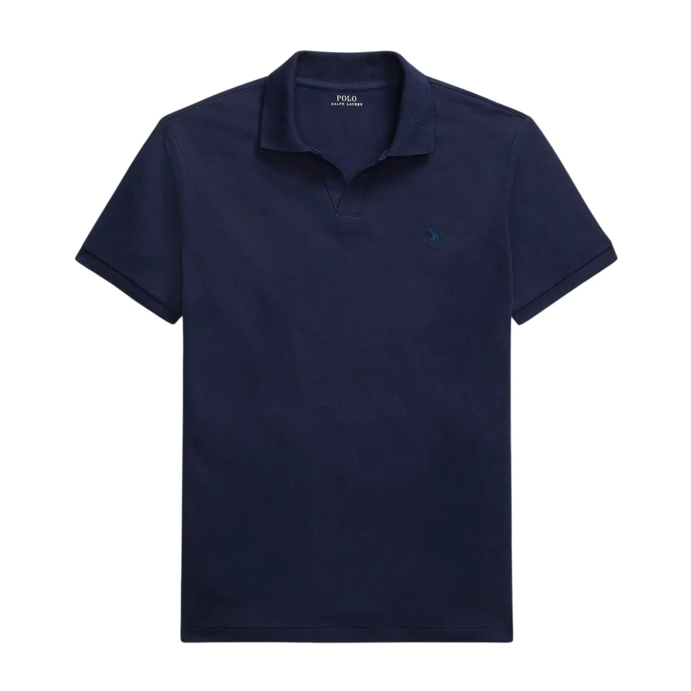 Polo Ralph Lauren Herr Blå Toppar M, Bomull, Custom Slim Fit Piqué Polo