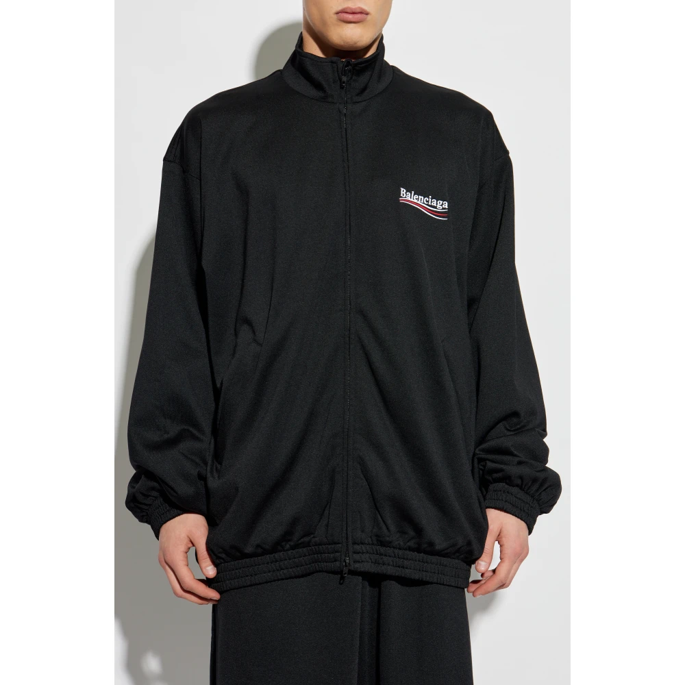 Balenciaga Sweatshirt met logo Black Heren