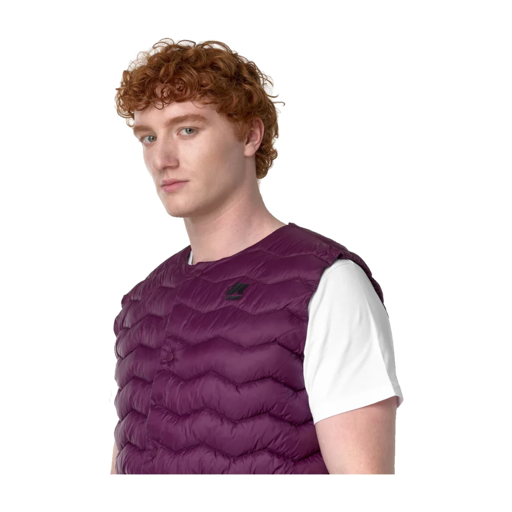K-way Gewatteerd Warm Diemme Gilet Violet Purple Heren